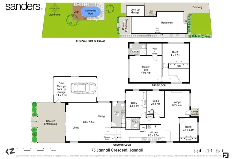 Floorplan of Homely house listing, 75 Jannali Crescent, Jannali NSW 2226