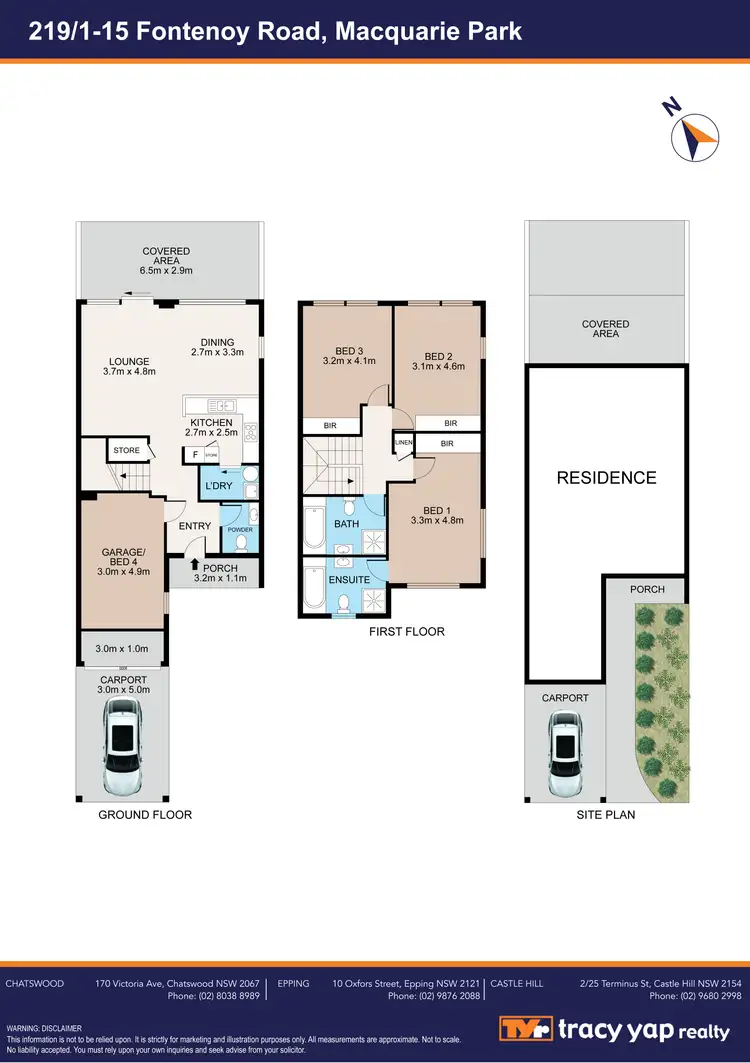 Floorplan of Homely townhouse listing, 219/1-15 Fontenoy Road, Macquarie Park NSW 2113