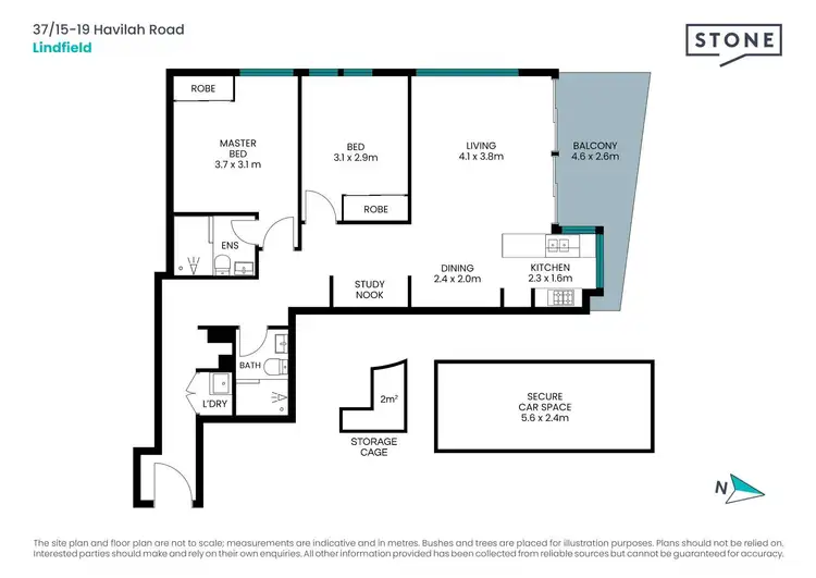 Floorplan of Homely apartment listing, 37/15-19 Havilah Road, Lindfield NSW 2070