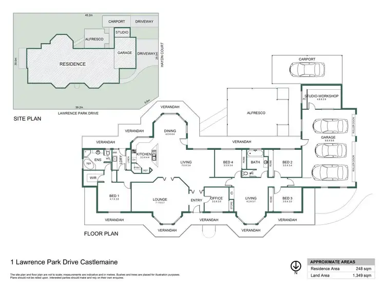 Floorplan of Homely house listing, 1 Lawrence Park Drive, Castlemaine VIC 3450