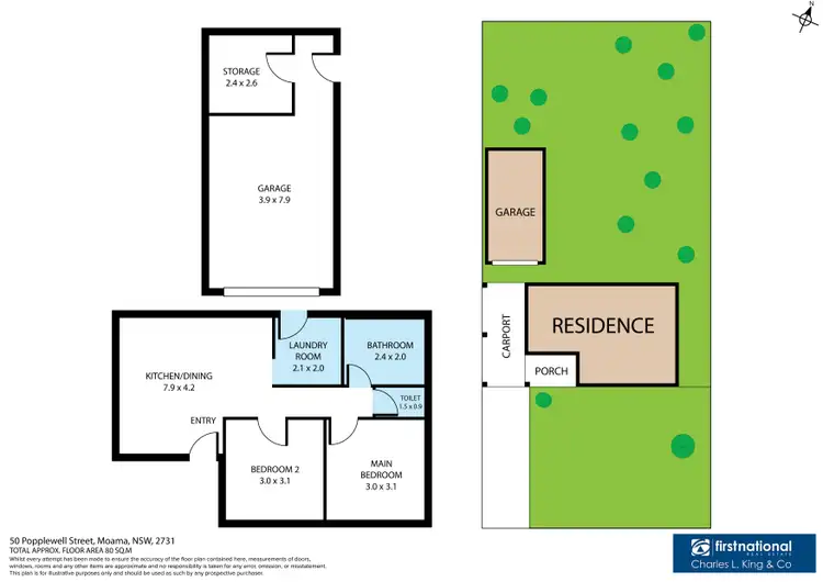 Floorplan of Homely house listing, 50 Popplewell Street, Moama NSW 2731