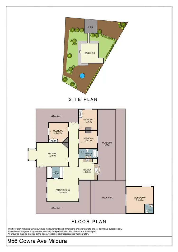 Floorplan of Homely house listing, 956 Cowra Avenue, Irymple VIC 3498