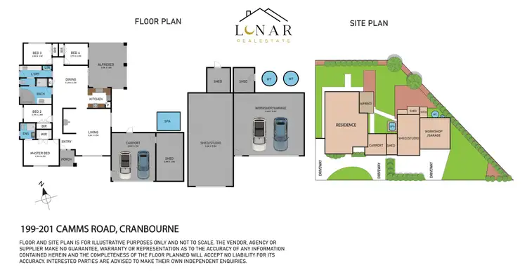 Floorplan of Homely house listing, 199-201 Camms Road, Cranbourne VIC 3977