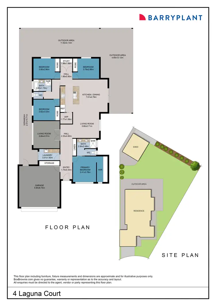 Floorplan of Homely house listing, 4 Laguna Court, Mildura VIC 3500