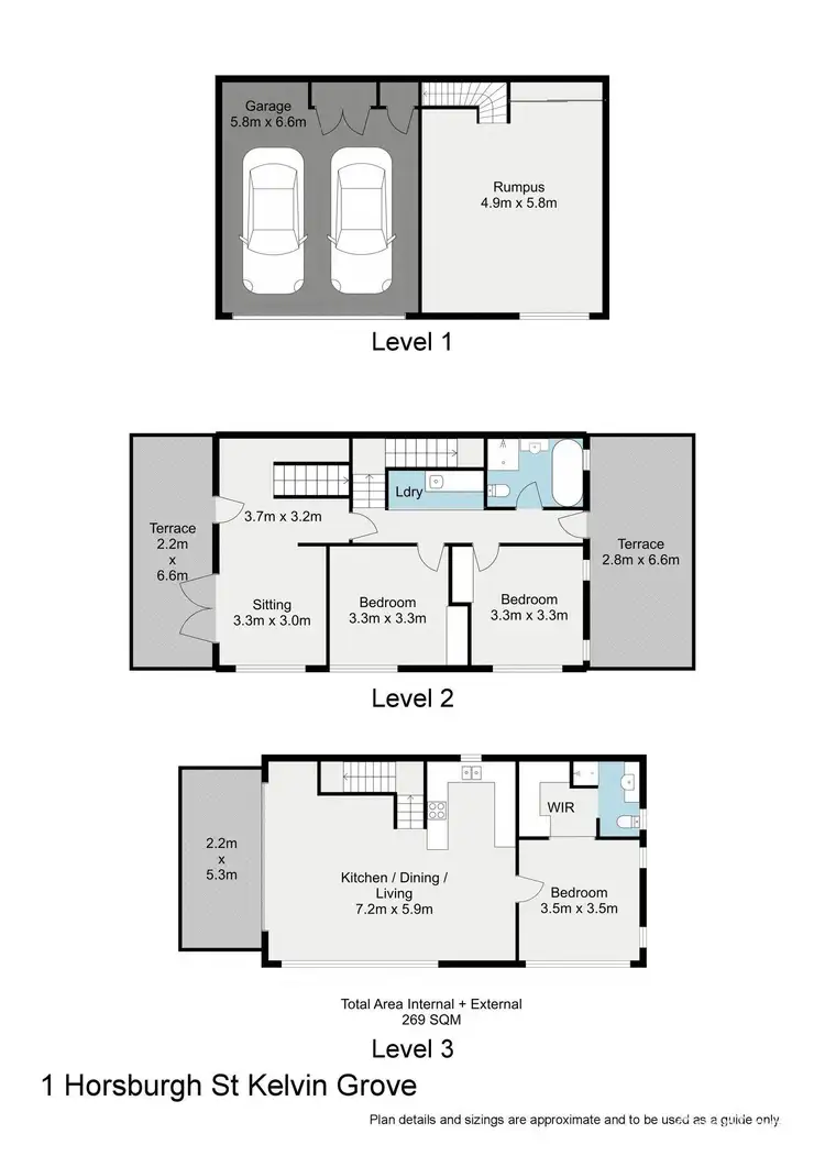 Floorplan of Homely house listing, 1 Horsburgh Street, Kelvin Grove QLD 4059