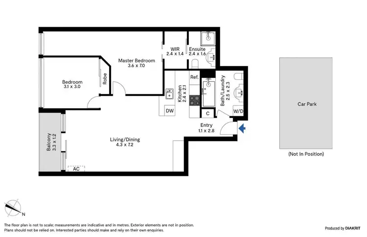 Floorplan of Homely unit listing, 2110/63 Whiteman Street, Southbank VIC 3006