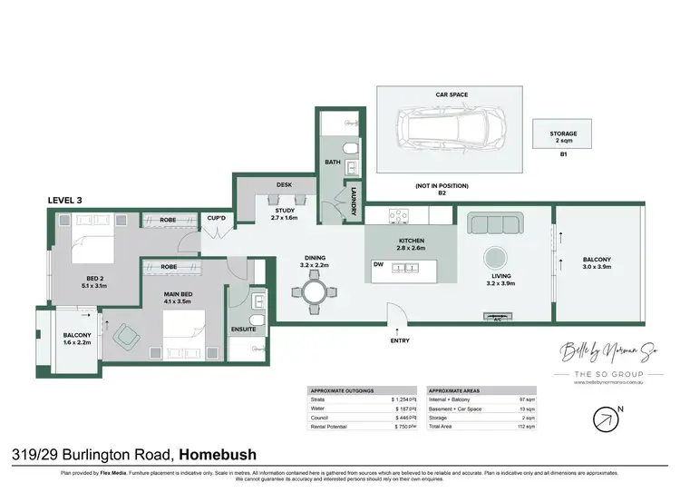Floorplan of Homely apartment listing, 319/29-35 Burlington Road, Homebush NSW 2140