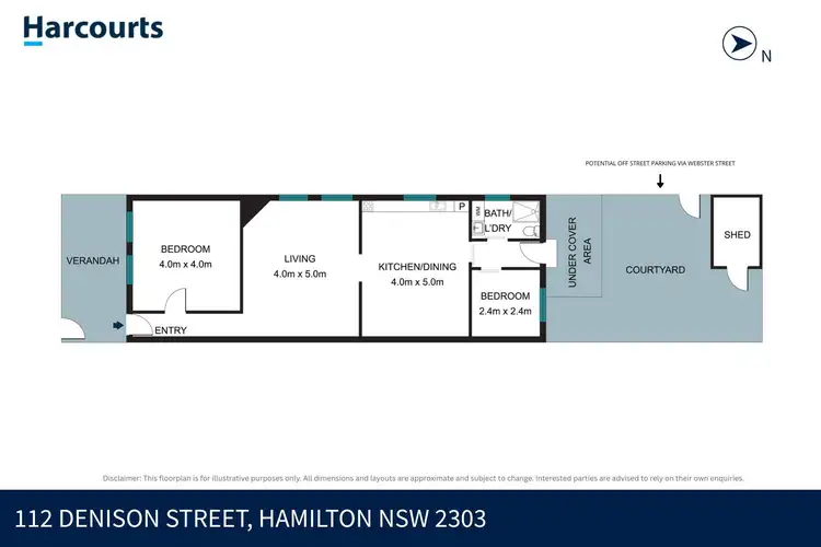 Floorplan of Homely house listing, 112 Denison Street, Hamilton NSW 2303