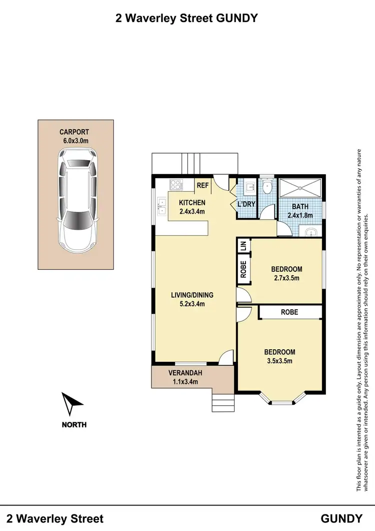 Floorplan of Homely house listing, 2 Waverley Street, Gundy NSW 2337