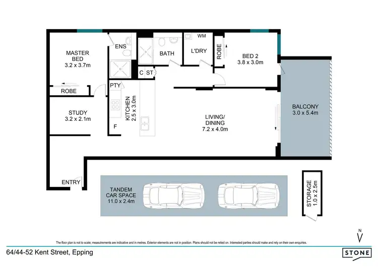 Floorplan of Homely apartment listing, 64/44-52 Kent Street, Epping NSW 2121