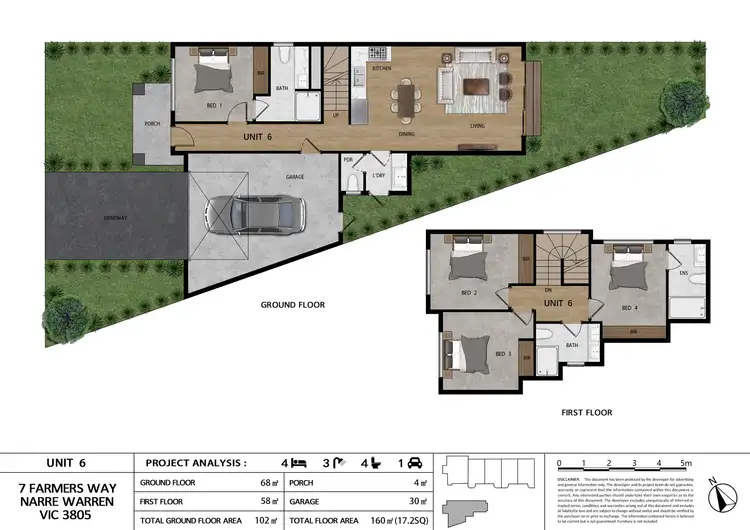 Floorplan of Homely townhouse listing, 6/7 Farmers Way, Narre Warren VIC 3805