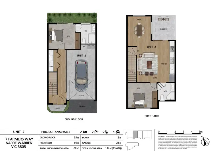 Floorplan of Homely townhouse listing, 7 Farmers Way, Narre Warren VIC 3805