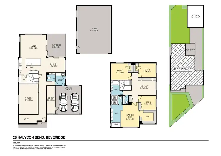 Floorplan of Homely house listing, 28 Halycon Bend, Beveridge VIC 3753