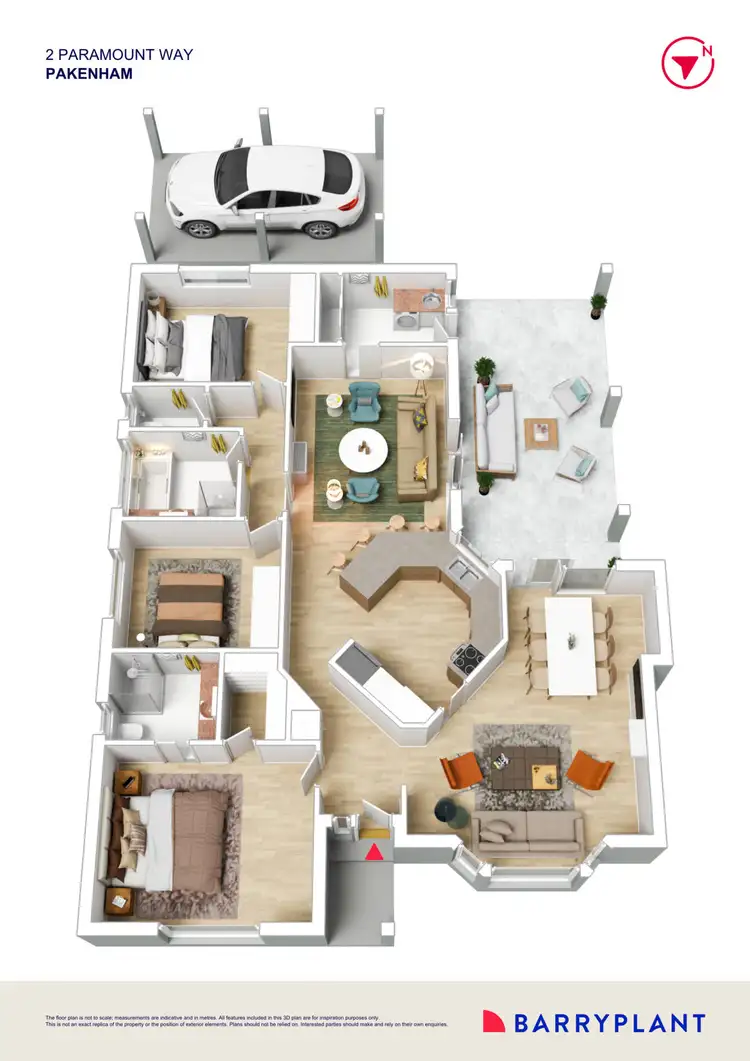 Floorplan of Homely house listing, 2 Paramount Way, Pakenham VIC 3810