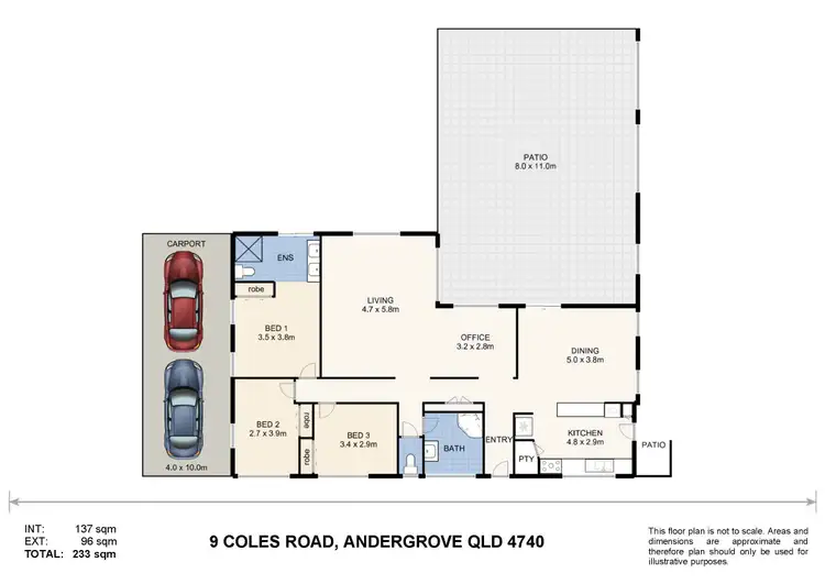 Floorplan of Homely house listing, 9 Coles Road, Andergrove QLD 4740