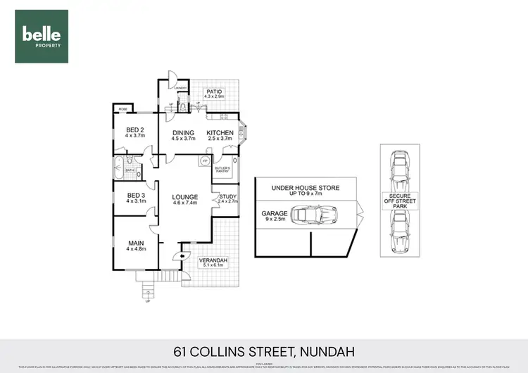 Floorplan of Homely house listing, 61 Collins Street, Nundah QLD 4012