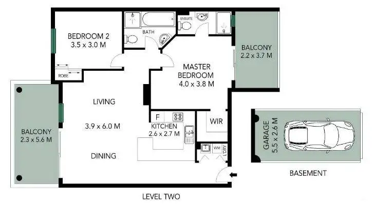 Floorplan of Homely apartment listing, 26/303 Penshurst Street, Willoughby NSW 2068