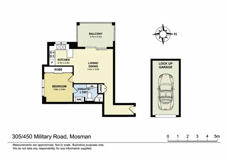 Floorplan of Homely apartment listing, 305/450 Military Road, Mosman NSW 2088