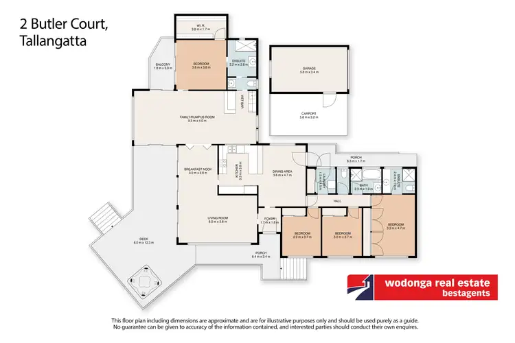 Floorplan of Homely house listing, 2 Butler Court, Tallangatta VIC 3700