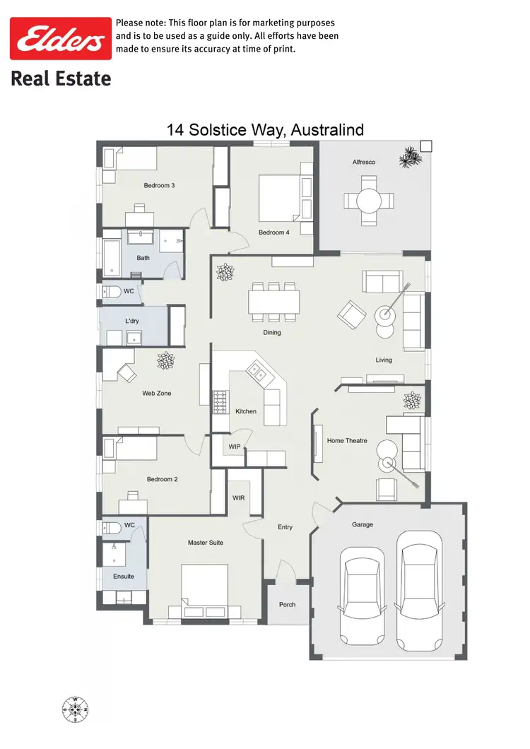 Floorplan of Homely house listing, 14 Solstice Way, Australind WA 6233