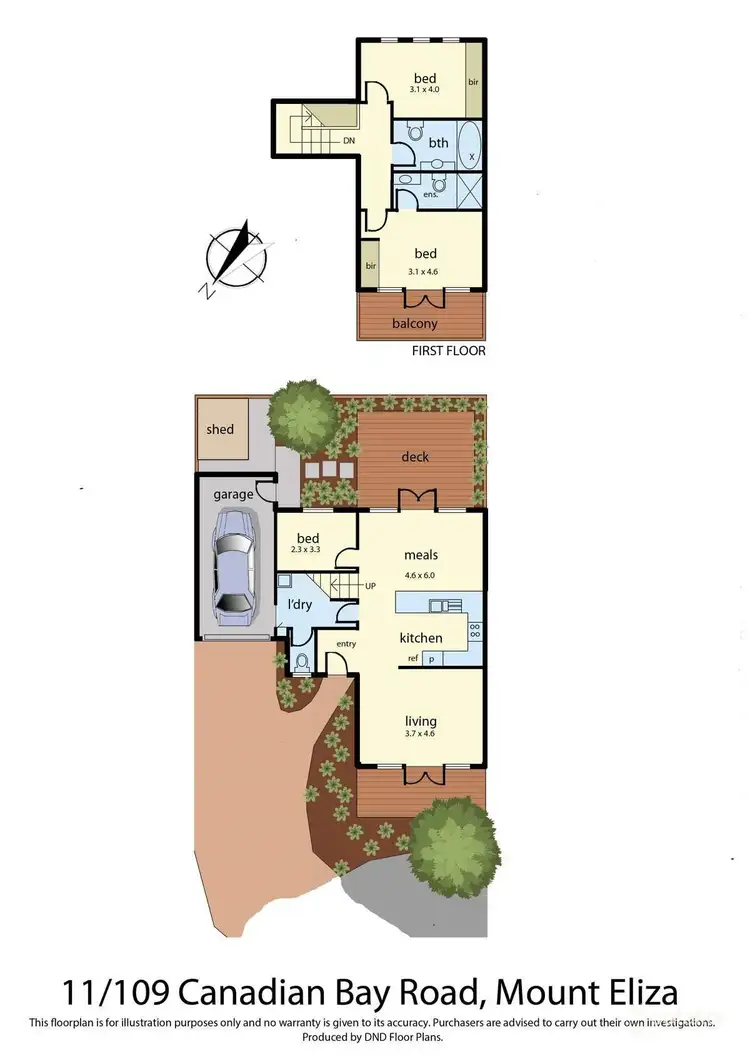 Floorplan of Homely townhouse listing, 11/109 Canadian Bay Road, Mount Eliza VIC 3930