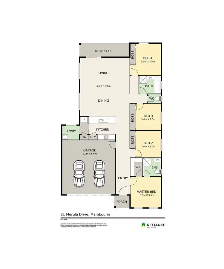 Floorplan of Homely house listing, 31 Merula Drive, Mambourin VIC 3024
