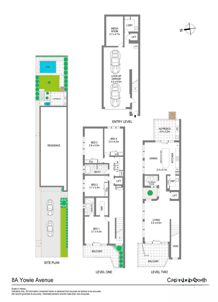 Floorplan of Homely semi-detached listing, 8A Yowie Avenue, Caringbah South NSW 2229