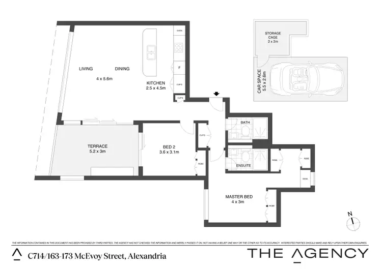 Floorplan of Homely apartment listing, C714/163-173 McEvoy Street, Alexandria NSW 2015