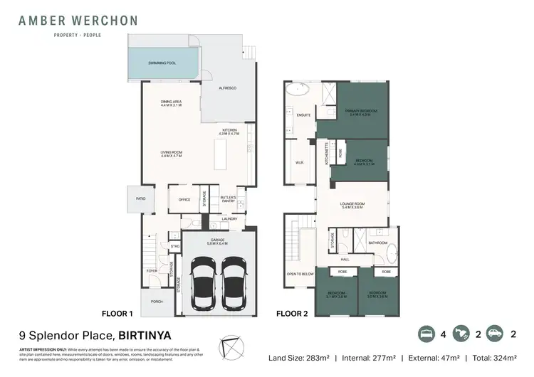 Floorplan of Homely house listing, 9 Splendor Place, Birtinya QLD 4575