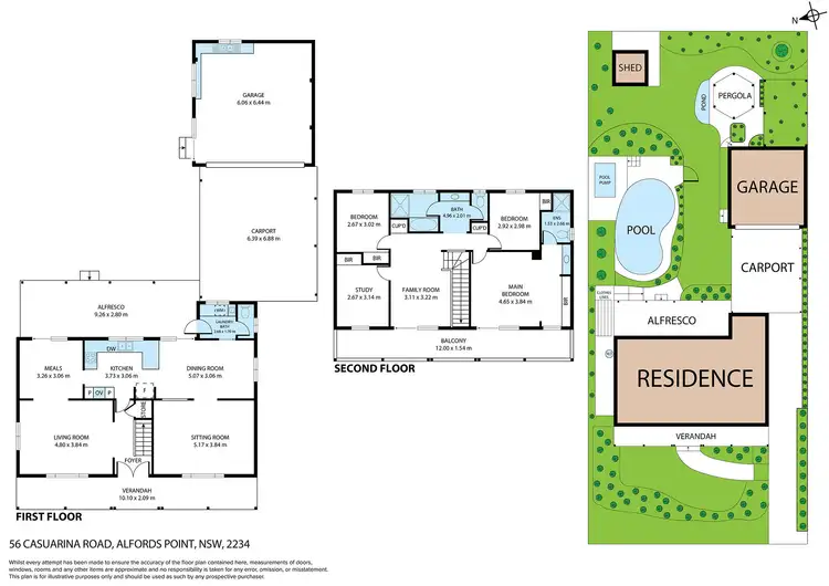Floorplan of Homely house listing, 56 Casuarina Road, Alfords Point NSW 2234