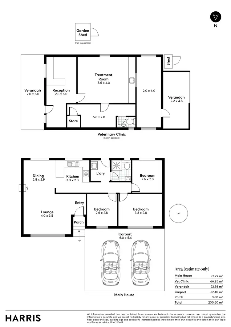 Floorplan of Homely house listing, 23 Maitland Road, Minlaton SA 5575