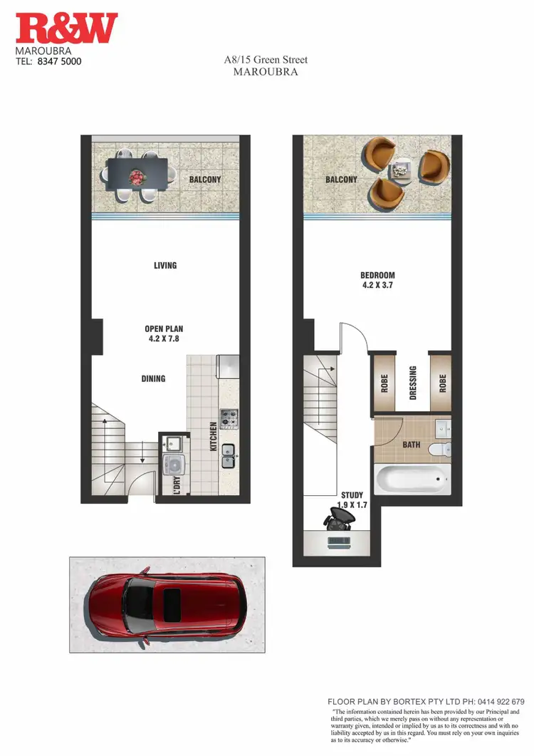 Floorplan of Homely apartment listing, A8/15 Green Street, Maroubra NSW 2035
