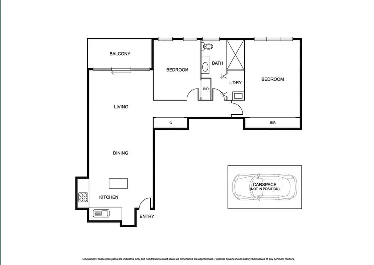 Floorplan of Homely apartment listing, 508/800 Chapel Street, South Yarra VIC 3141