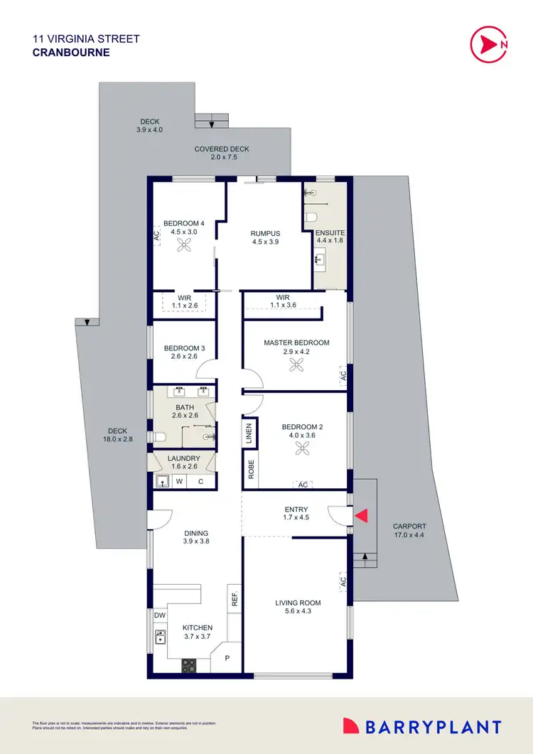 Floorplan of Homely house listing, 11 Virginia Street, Cranbourne VIC 3977