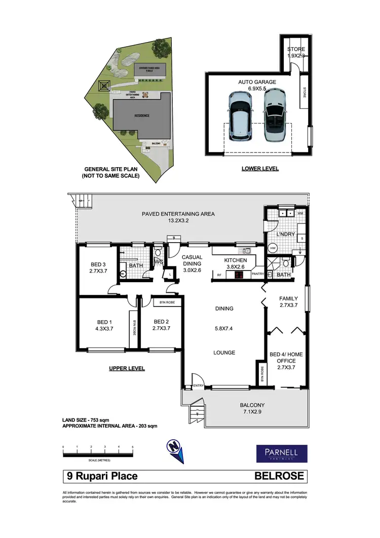 Floorplan of Homely house listing, 9 Rupari Place, Belrose NSW 2085
