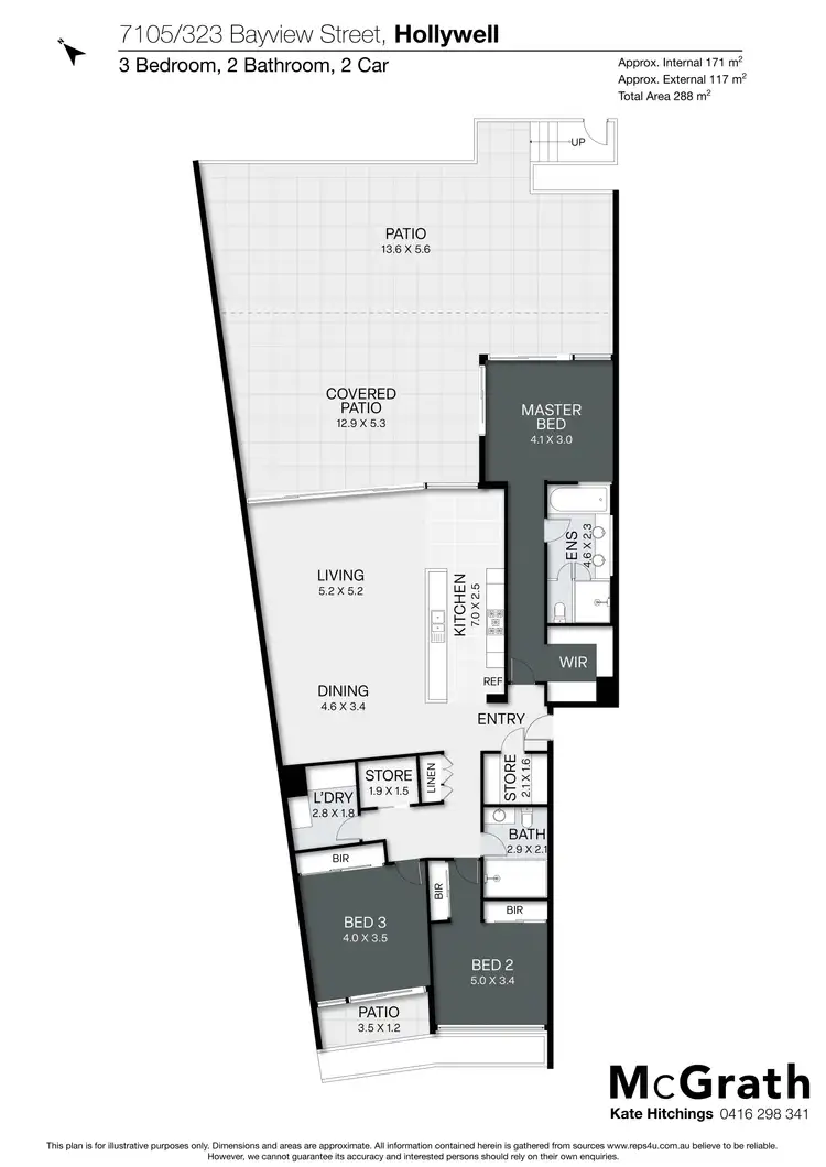 Floorplan of Homely apartment listing, 7105/323 Bayview Street, Hollywell QLD 4216