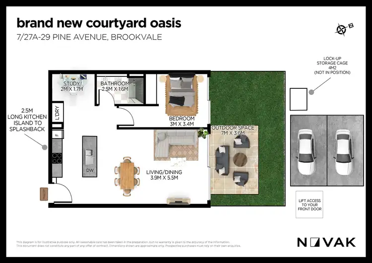 Floorplan of Homely apartment listing, 7/27A-29 Pine Avenue, Brookvale NSW 2100