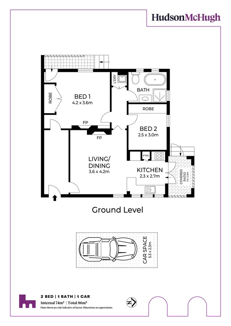 Floorplan of Homely apartment listing, 1/36 Junction Road, Summer Hill NSW 2130