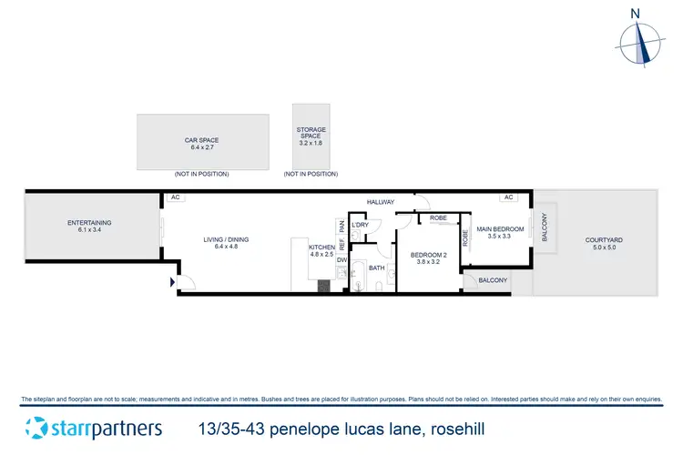 Floorplan of Homely apartment listing, 13/35-43 Penelope Lucas Lane, Rosehill NSW 2142