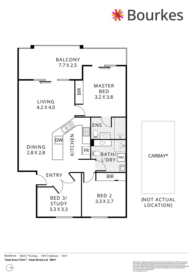 Floorplan of Homely unit listing, 12/2 Preston Street, Como WA 6152