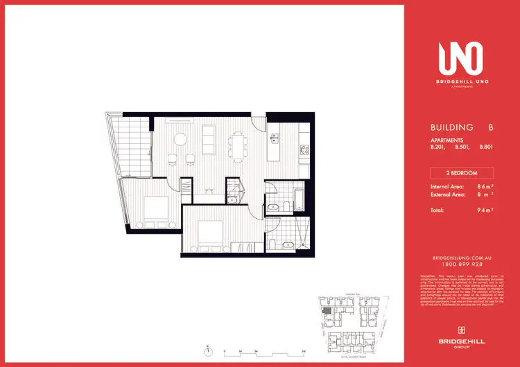 Floorplan of Homely apartment listing, 501/6 Paul Street, Zetland NSW 2017