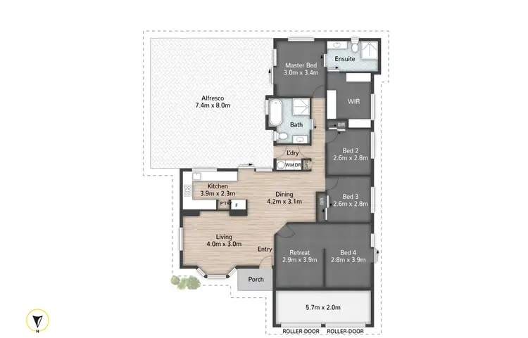 Floorplan of Homely house listing, 23 Penina Circuit, Cornubia QLD 4130