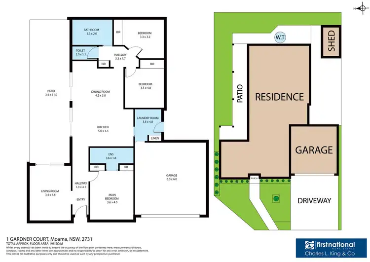 Floorplan of Homely house listing, 1 Gardner Court, Moama NSW 2731