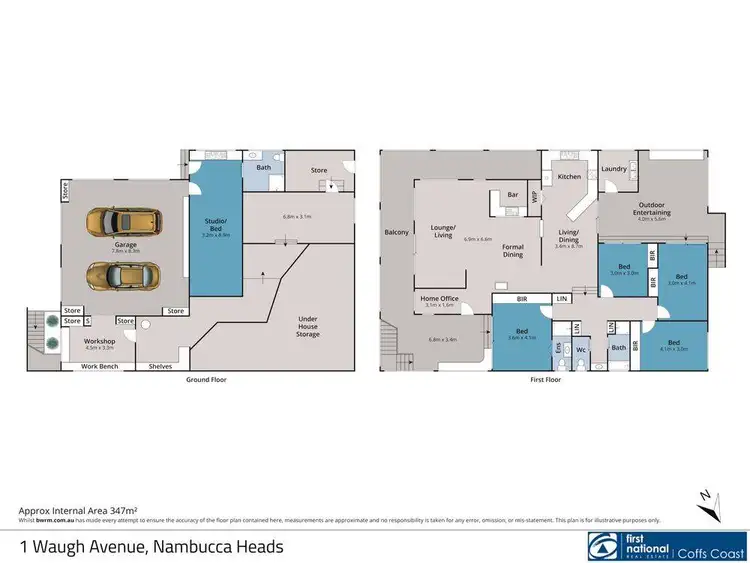 Floorplan of Homely house listing, 1 Waugh Avenue, Nambucca Heads NSW 2448