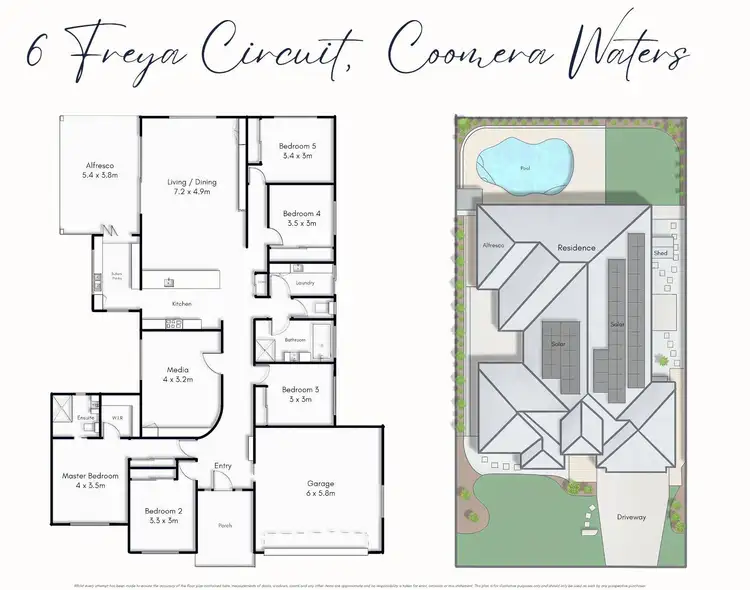 Floorplan of Homely house listing, 6 Freya Circuit, Coomera Waters QLD 4209