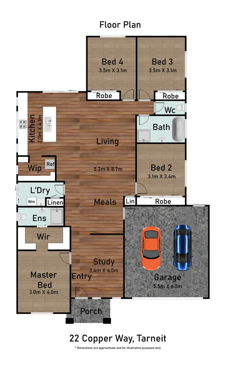 Floorplan of Homely house listing, 22 Copper Way, Tarneit VIC 3029