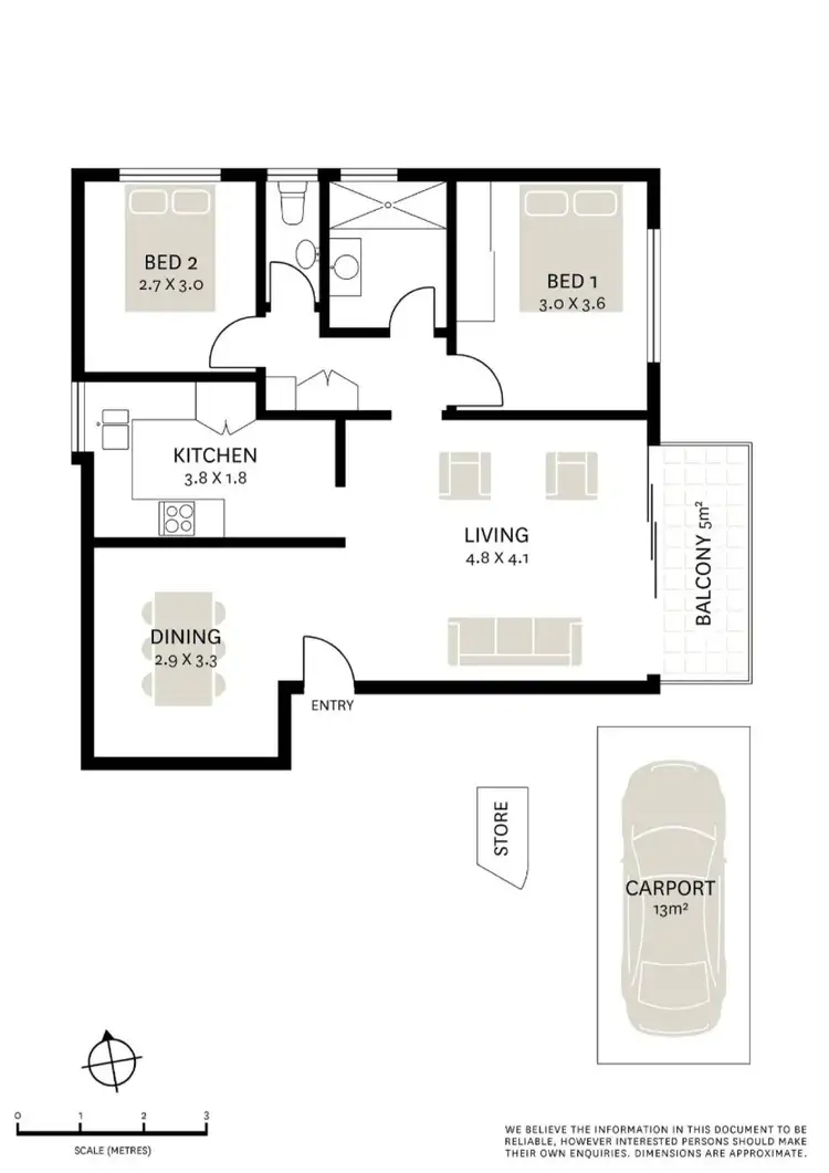 Floorplan of Homely apartment listing, 6/10 Mount Street, Hunters Hill NSW 2110
