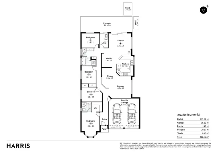 Floorplan of Homely house listing, 14 Kentia Drive, Para Hills West SA 5096