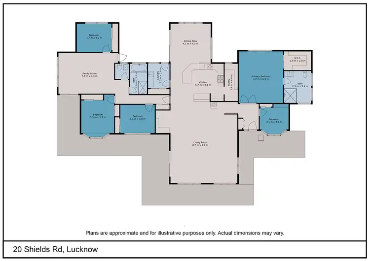 Floorplan of Homely house listing, 20 Shields Road, Lucknow VIC 3875
