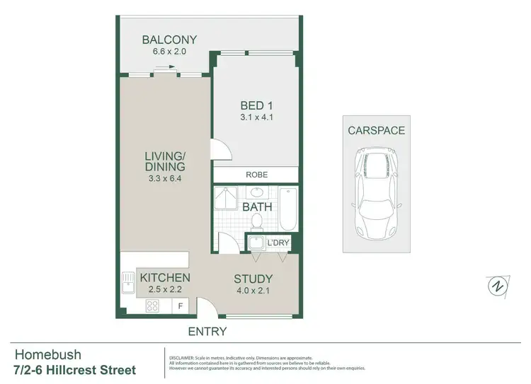 Floorplan of Homely apartment listing, 7/2-6 Hillcrest Street, Homebush NSW 2140